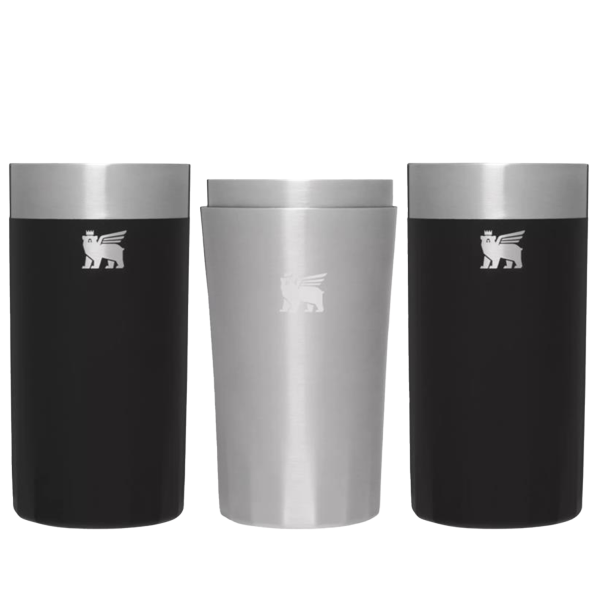 Lifted Spirits Prismatic™ Highball Glass + Craft Cocktail Shaker Set | 12 OZ