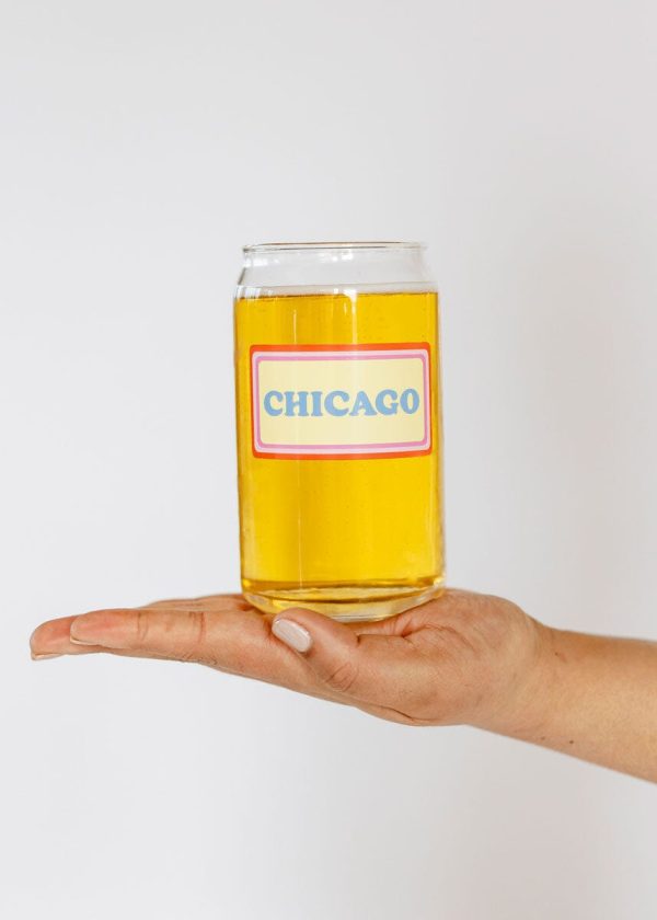 Chicago Vintage Can Glass - 16 oz